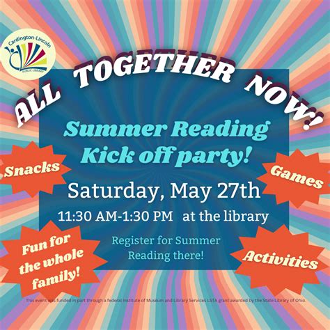 Summer Reading Program: Kickoff Week 1 